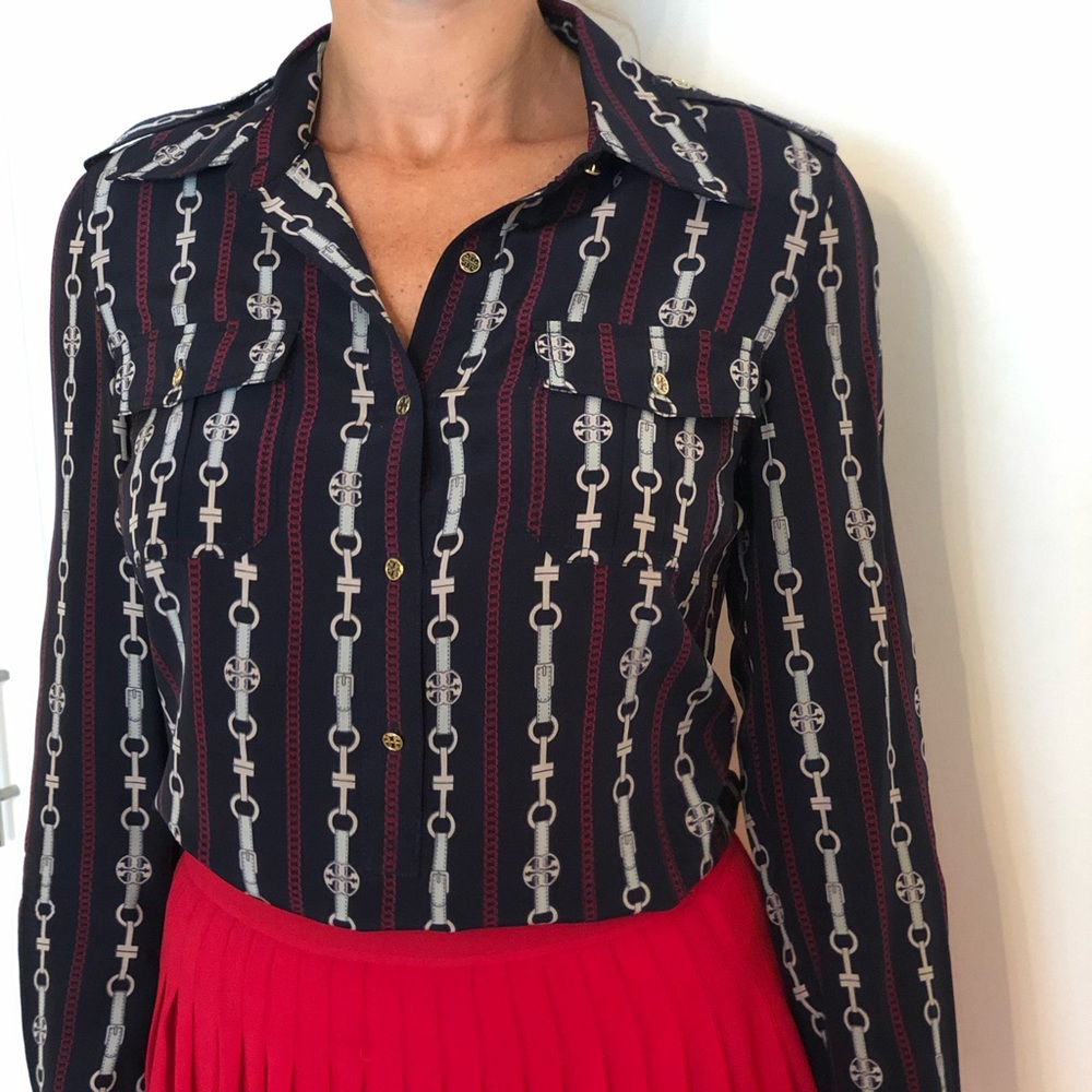 Tory Burch long sleeve blouse